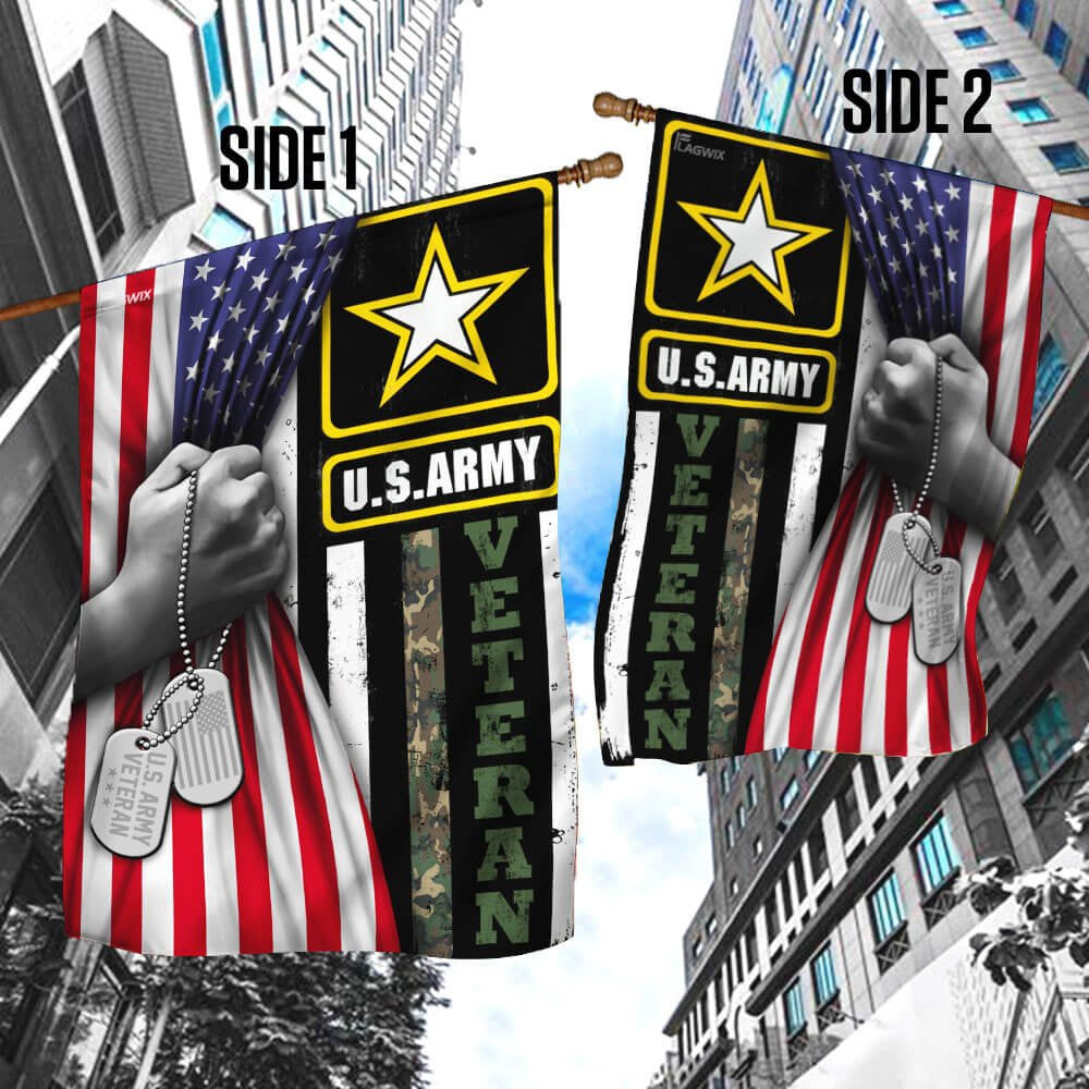 US Army Veteran Flag, United States Army Veteran America Flag, US Army Garden Flag, Army Retired Flag