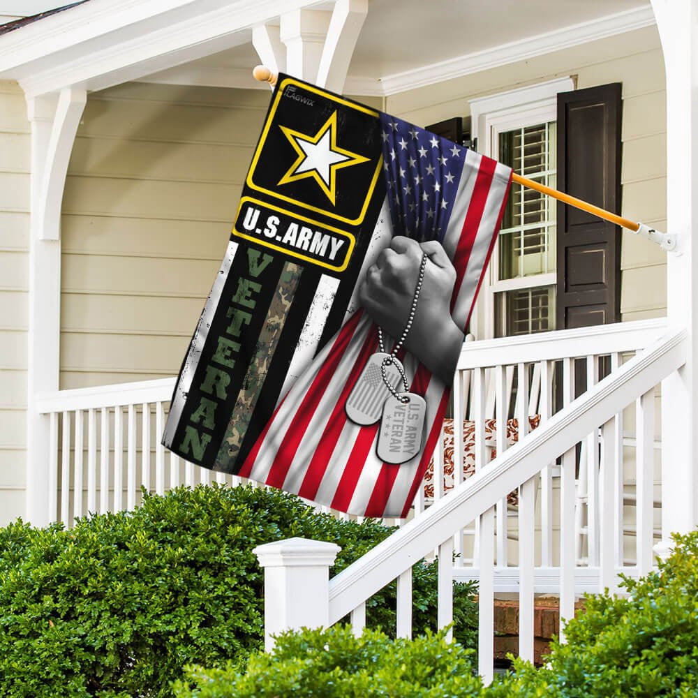 US Army Veteran Flag, United States Army Veteran America Flag, US Army Garden Flag, Army Retired Flag