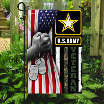 US Army Veteran Flag, United States Army Veteran America Flag, US Army Garden Flag, Army Retired Flag