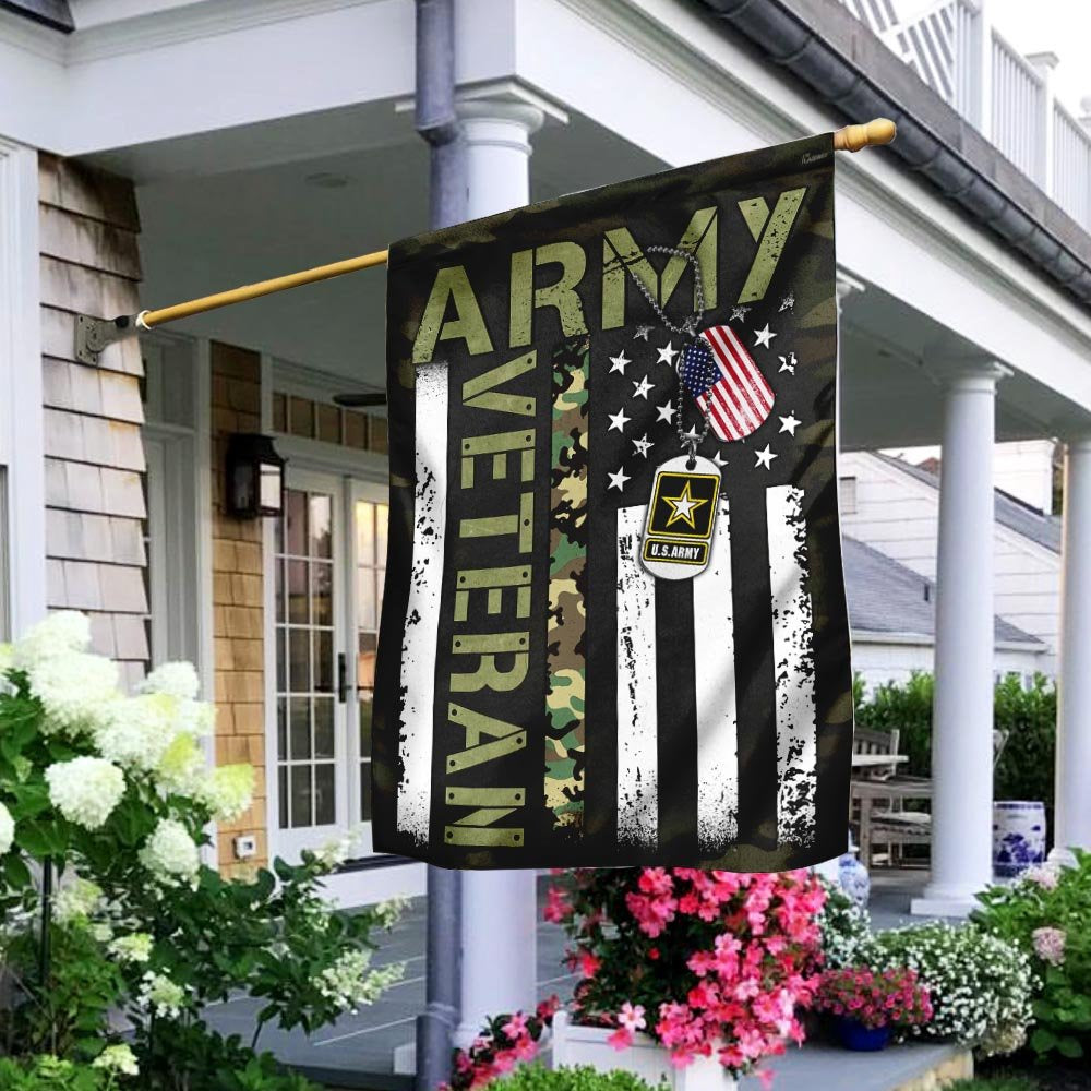 US Army Veteran Flag, United States Army Veteran Flag, US Army Garden Flag, Army Retired Flag