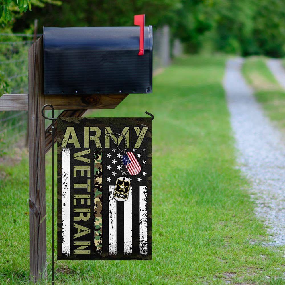 US Army Veteran Flag, United States Army Veteran Flag, US Army Garden Flag, Army Retired Flag