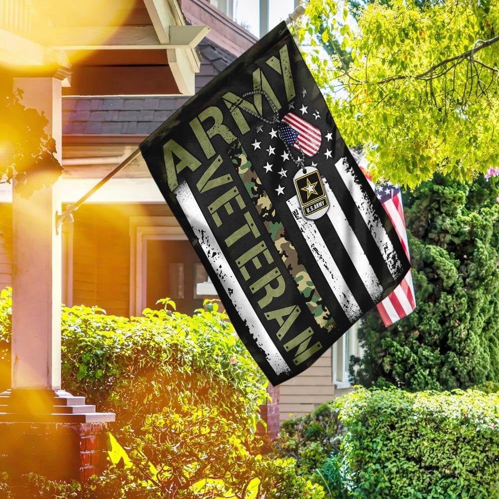 US Army Veteran Flag, United States Army Veteran Flag, US Army Garden Flag, Army Retired Flag
