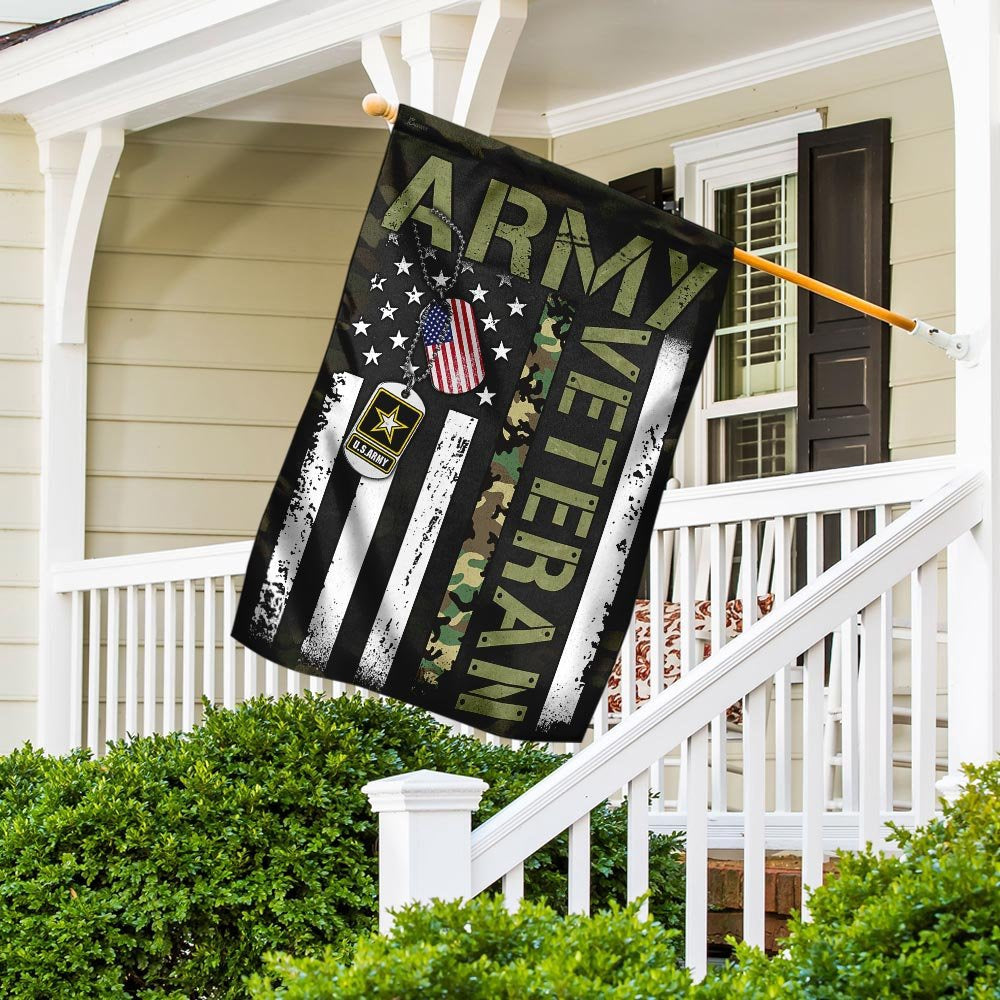 US Army Veteran Flag, United States Army Veteran Flag, US Army Garden Flag, Army Retired Flag