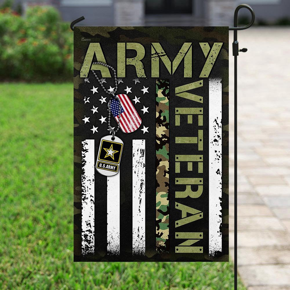 US Army Veteran Flag, United States Army Veteran Flag, US Army Garden Flag, Army Retired Flag