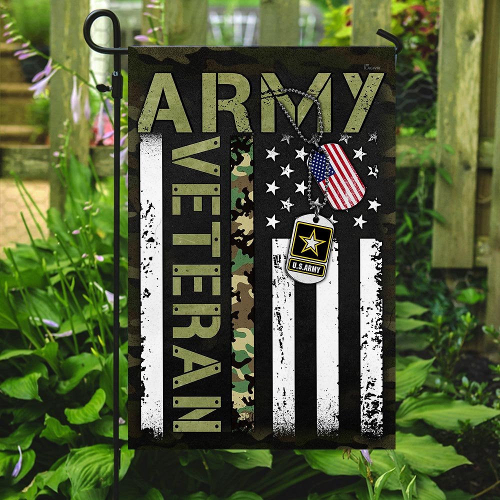 US Army Veteran Flag, United States Army Veteran Flag, US Army Garden Flag, Army Retired Flag