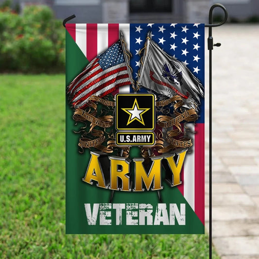 US Army Veteran Flag, United States Army Veteran Since 1775 Flag, US Army Garden Flag, Army Retired Flag