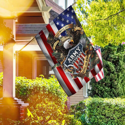 US Army Veteran Flag, United States Army Veteran Since 1775 Flags, US Army Garden Flag, Army Retired Flag