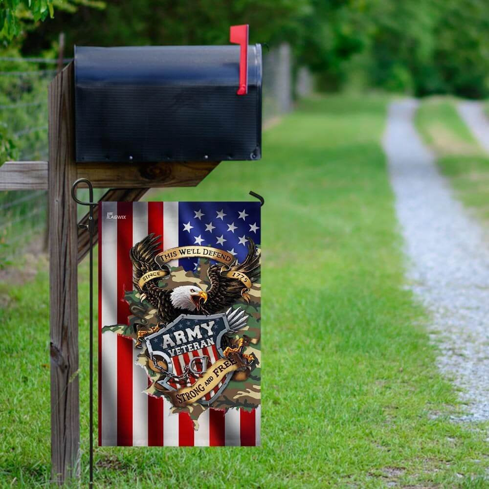 US Army Veteran Flag, United States Army Veteran Since 1775 Flags, US Army Garden Flag, Army Retired Flag