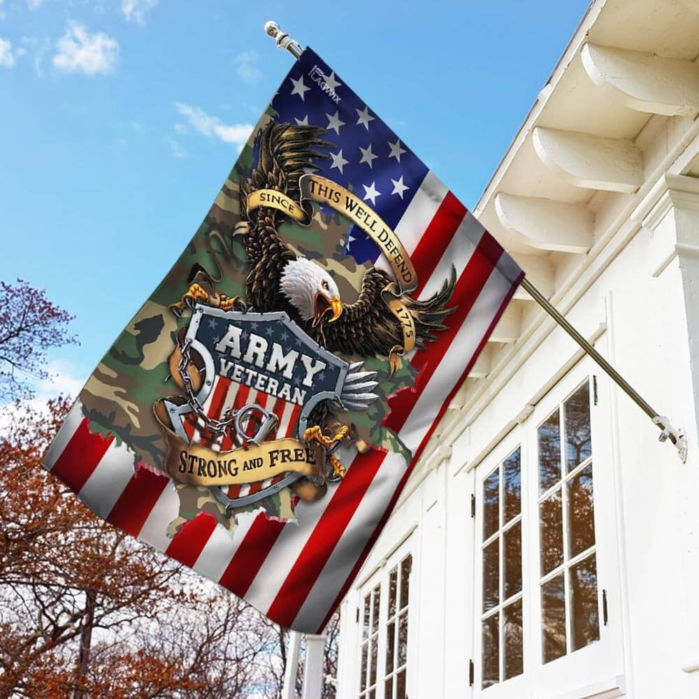 US Army Veteran Flag, United States Army Veteran Since 1775 Flags, US Army Garden Flag, Army Retired Flag