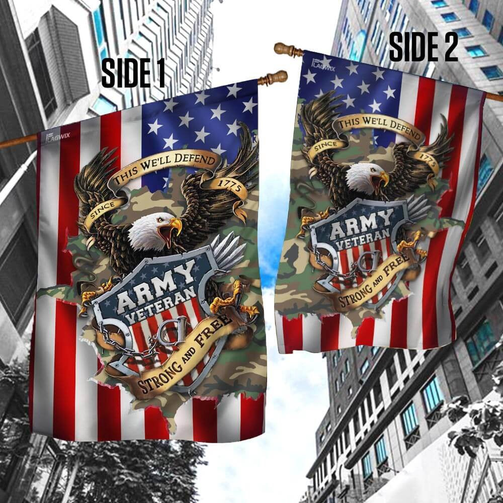 US Army Veteran Flag, United States Army Veteran Since 1775 Flags, US Army Garden Flag, Army Retired Flag
