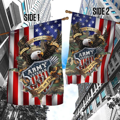 US Army Veteran Flag, United States Army Veteran Since 1775 Flags, US Army Garden Flag, Army Retired Flag