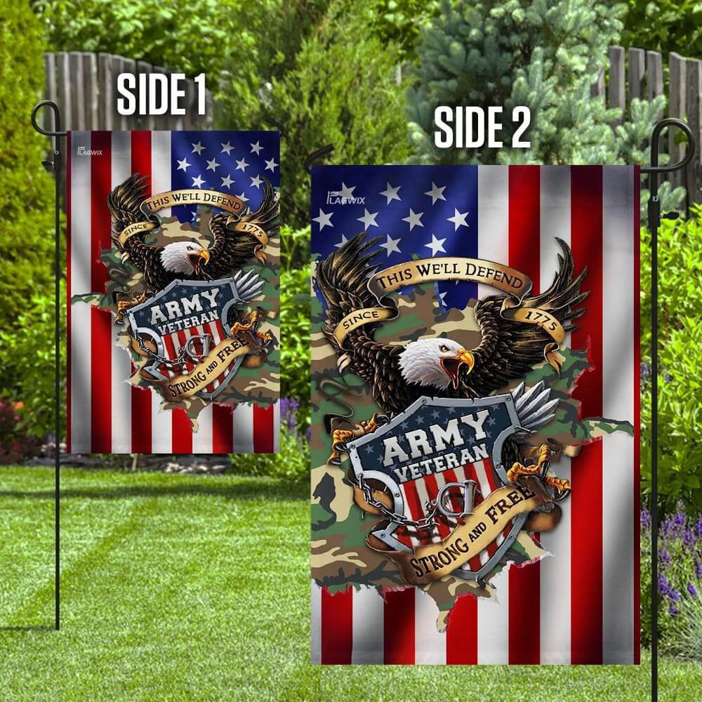 US Army Veteran Flag, United States Army Veteran Since 1775 Flags, US Army Garden Flag, Army Retired Flag