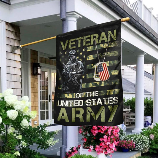 US Army Veteran Flag, Veteran of the United States Army Flag, US Army Garden Flag, Army Retired Flag