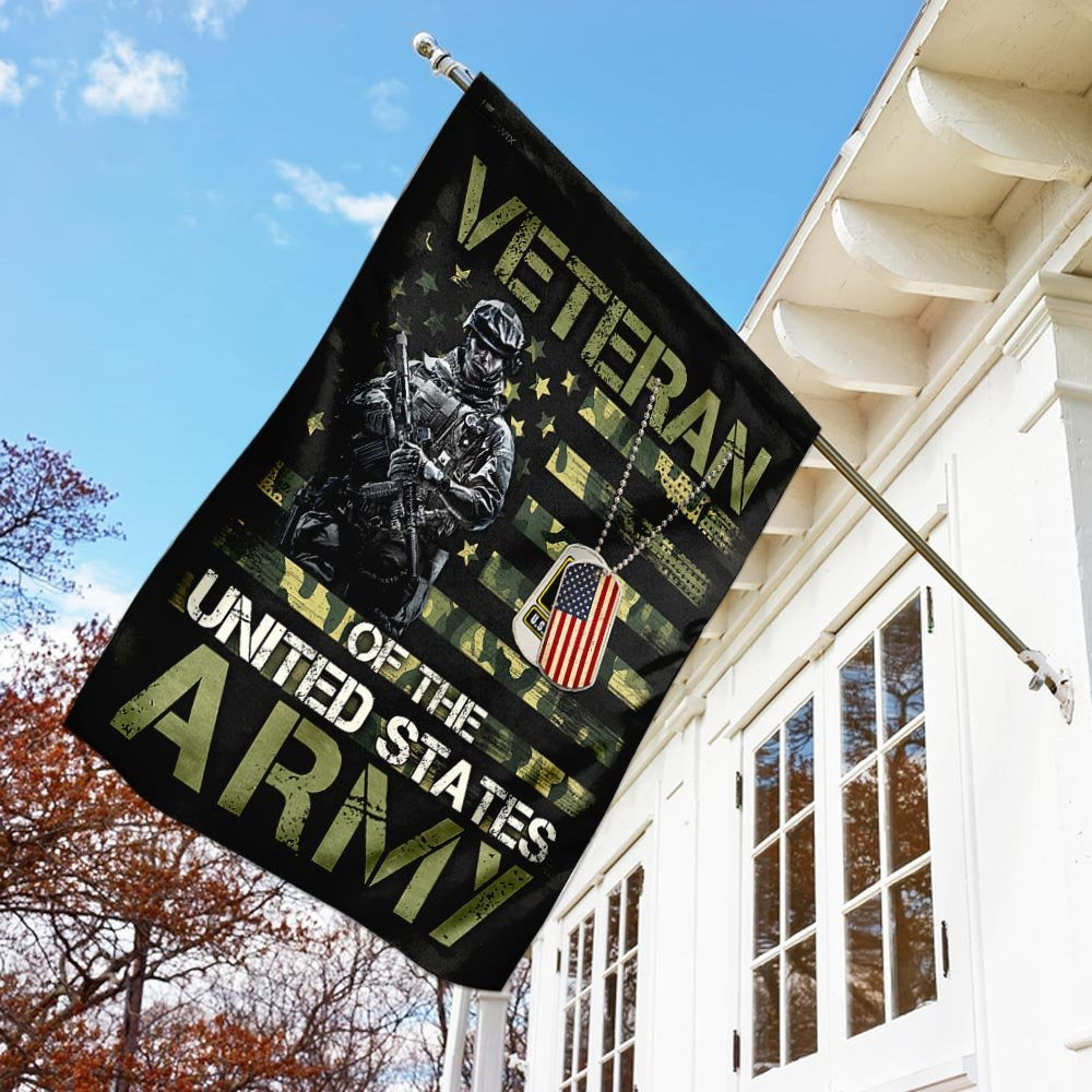US Army Veteran Flag, Veteran of the United States Army Flag, US Army Garden Flag, Army Retired Flag