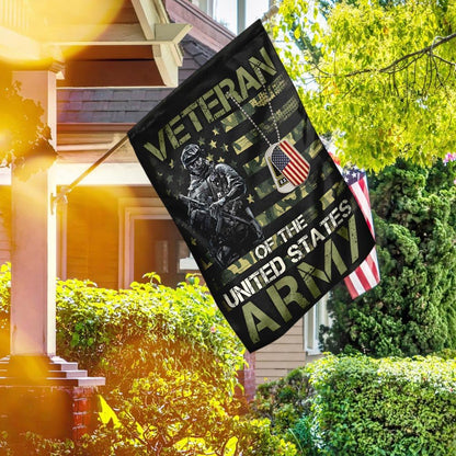 US Army Veteran Flag, Veteran of the United States Army Flag, US Army Garden Flag, Army Retired Flag