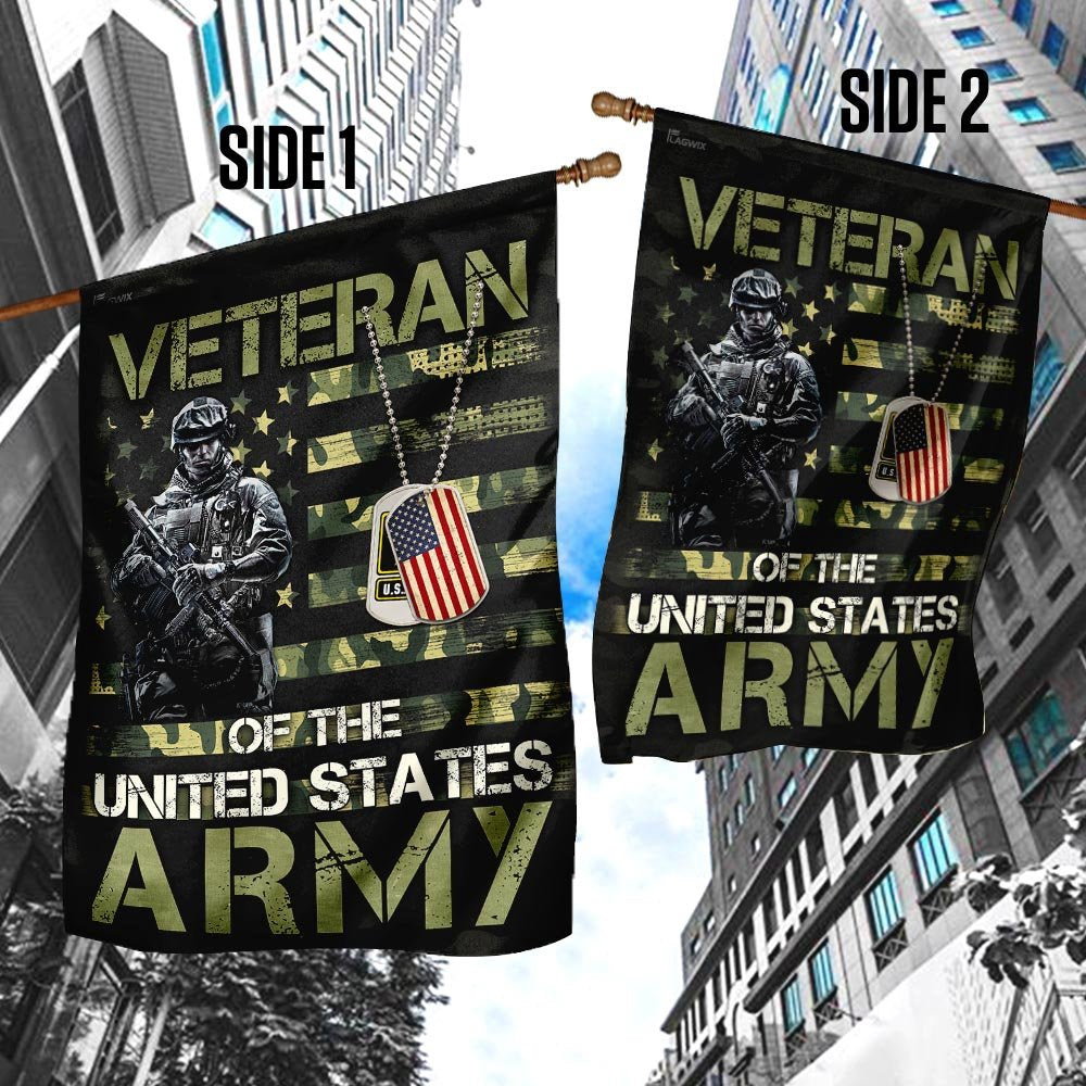 US Army Veteran Flag, Veteran of the United States Army Flag, US Army Garden Flag, Army Retired Flag