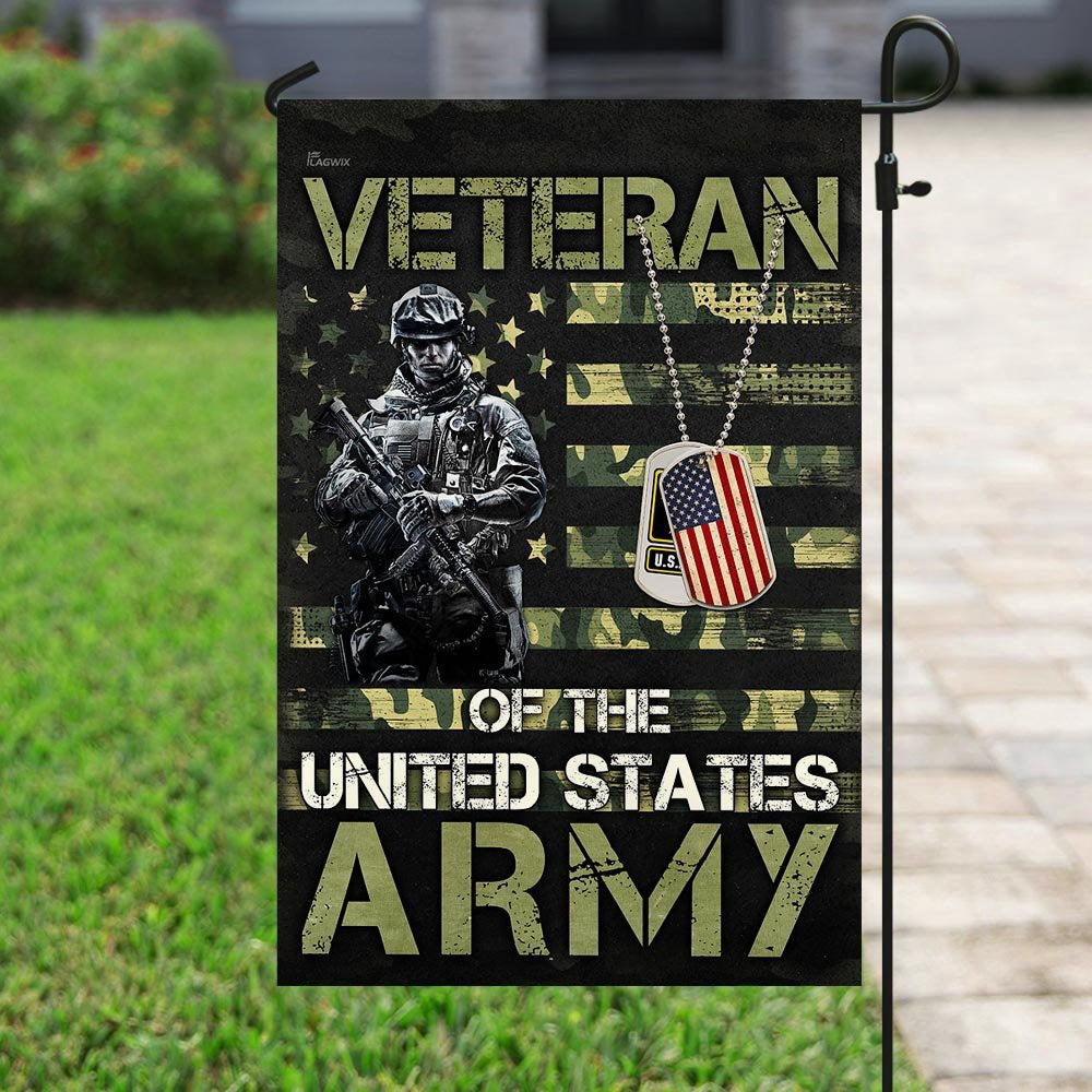 US Army Veteran Flag, Veteran of the United States Army Flag, US Army Garden Flag, Army Retired Flag