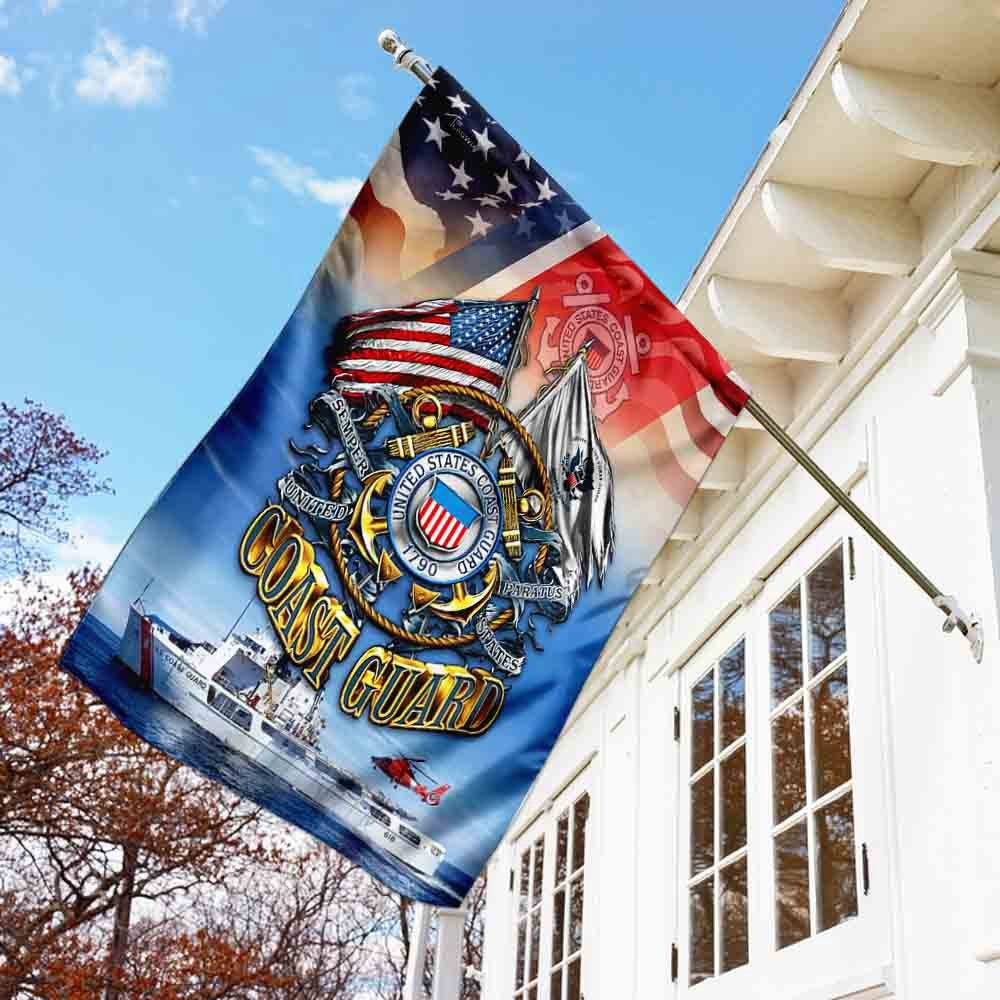 US Coast Guard Flag, United States Coast Guard Flag, Coastal American Flag, Veteran Day Gift