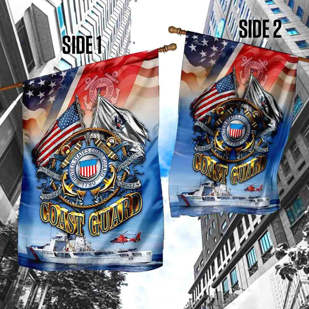 US Coast Guard Flag, United States Coast Guard Flag, Coastal American Flag, Veteran Day Gift