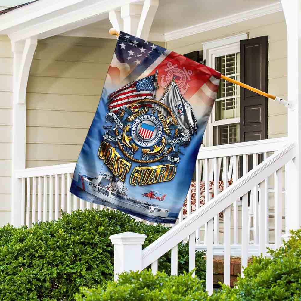 US Coast Guard Flag, United States Coast Guard Flag, Coastal American Flag, Veteran Day Gift