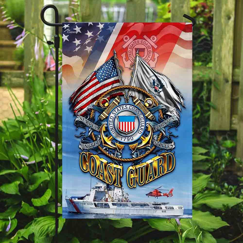 US Coast Guard Flag, United States Coast Guard Flag, Coastal American Flag, Veteran Day Gift