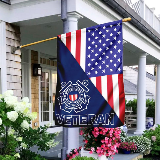 US Coast Guard Flag, United States Coast Guard Veteran American Flag, Coastal American Flag, Veteran Day Gift