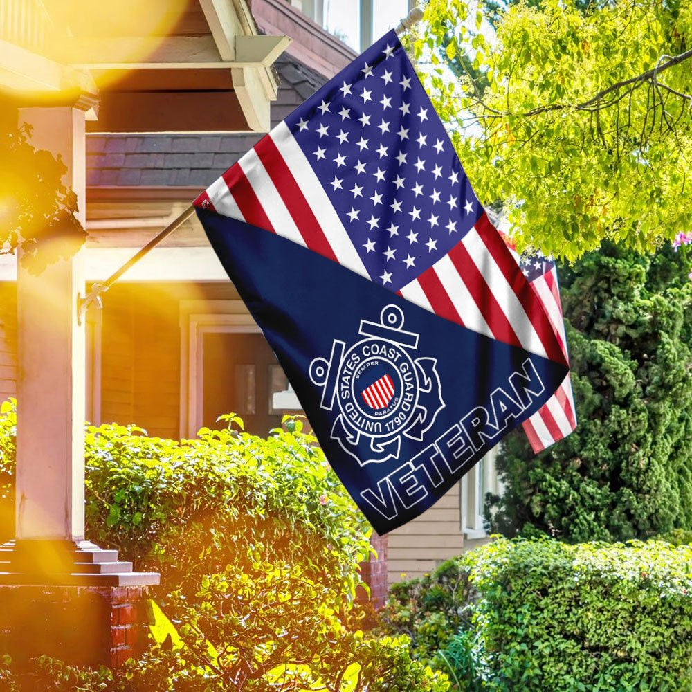 US Coast Guard Flag, United States Coast Guard Veteran American Flag, Coastal American Flag, Veteran Day Gift