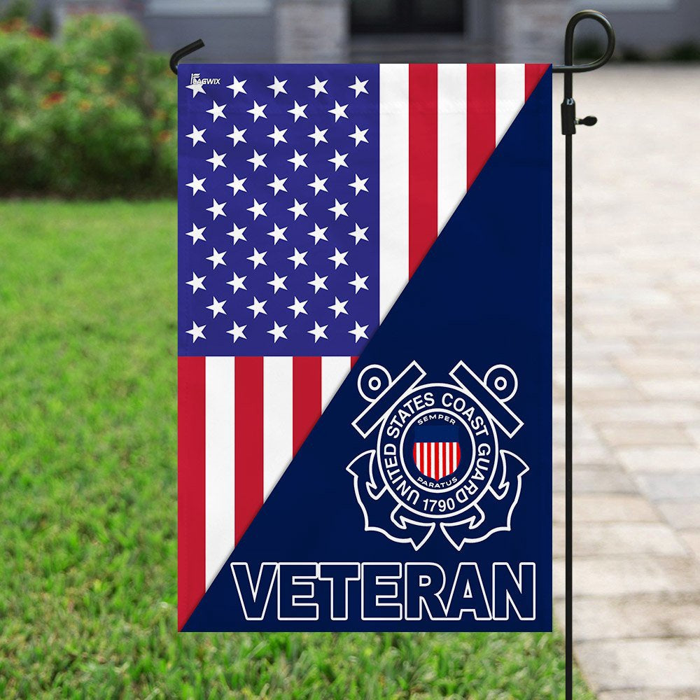 US Coast Guard Flag, United States Coast Guard Veteran American Flag, Coastal American Flag, Veteran Day Gift