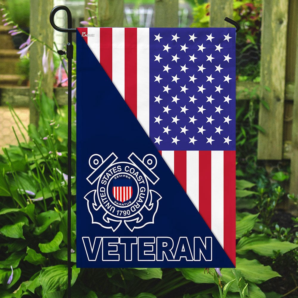 US Coast Guard Flag, United States Coast Guard Veteran American Flag, Coastal American Flag, Veteran Day Gift