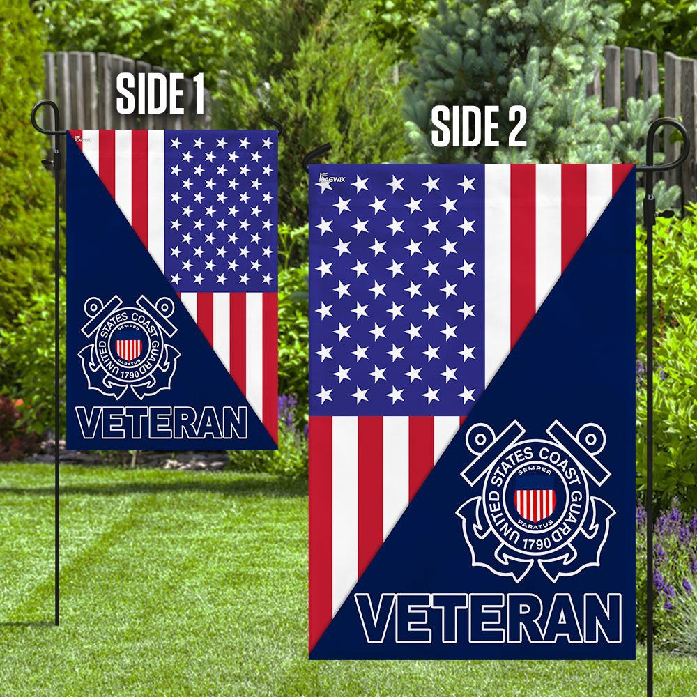 US Coast Guard Flag, United States Coast Guard Veteran American Flag, Coastal American Flag, Veteran Day Gift