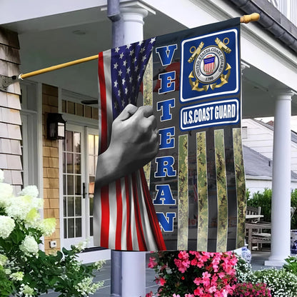 US Coast Guard Flag, Uscg 1 Garden Flag, Gift For Veterans Day, Coastal American Flag, Veteran Day Gift