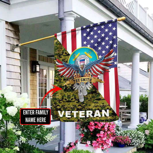 US Coast Guard Flag, Uscg Coast Guard 1 Veteran Flag, Coastal American Flag, Veteran Day Gift