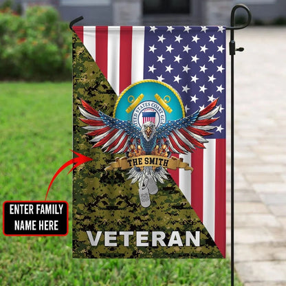 US Coast Guard Flag, Uscg Coast Guard 1 Veteran Flag, Coastal American Flag, Veteran Day Gift