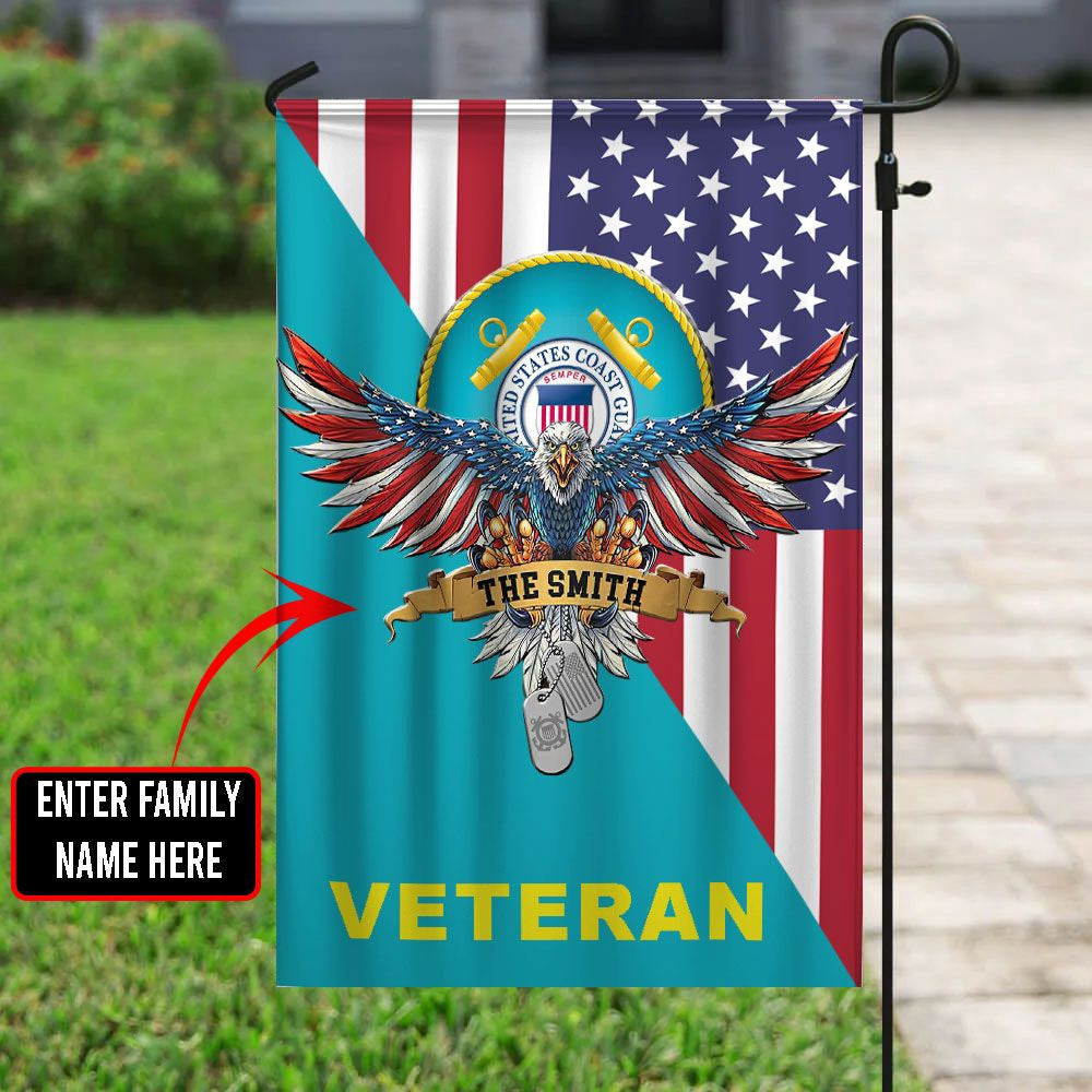 US Coast Guard Flag, Uscg Coast Guard Veteran Flag, Coastal American Flag, Veteran Day Gift