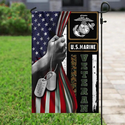 US Marine Corps Flag, US Marine 1 Flag, US Marine Garden Flag, Veteran Garden Flags