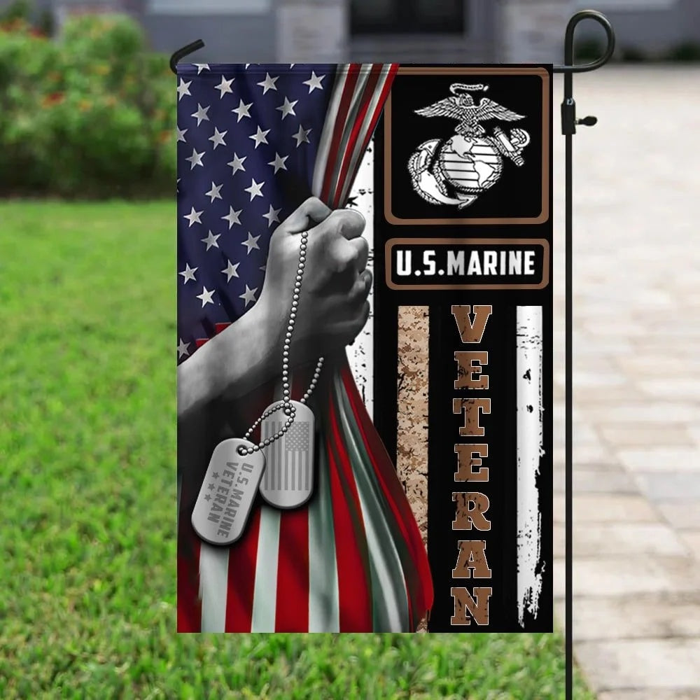 US Marine Corps Flag, US Marine 1 Flag, US Marine Garden Flag, Veteran Garden Flags