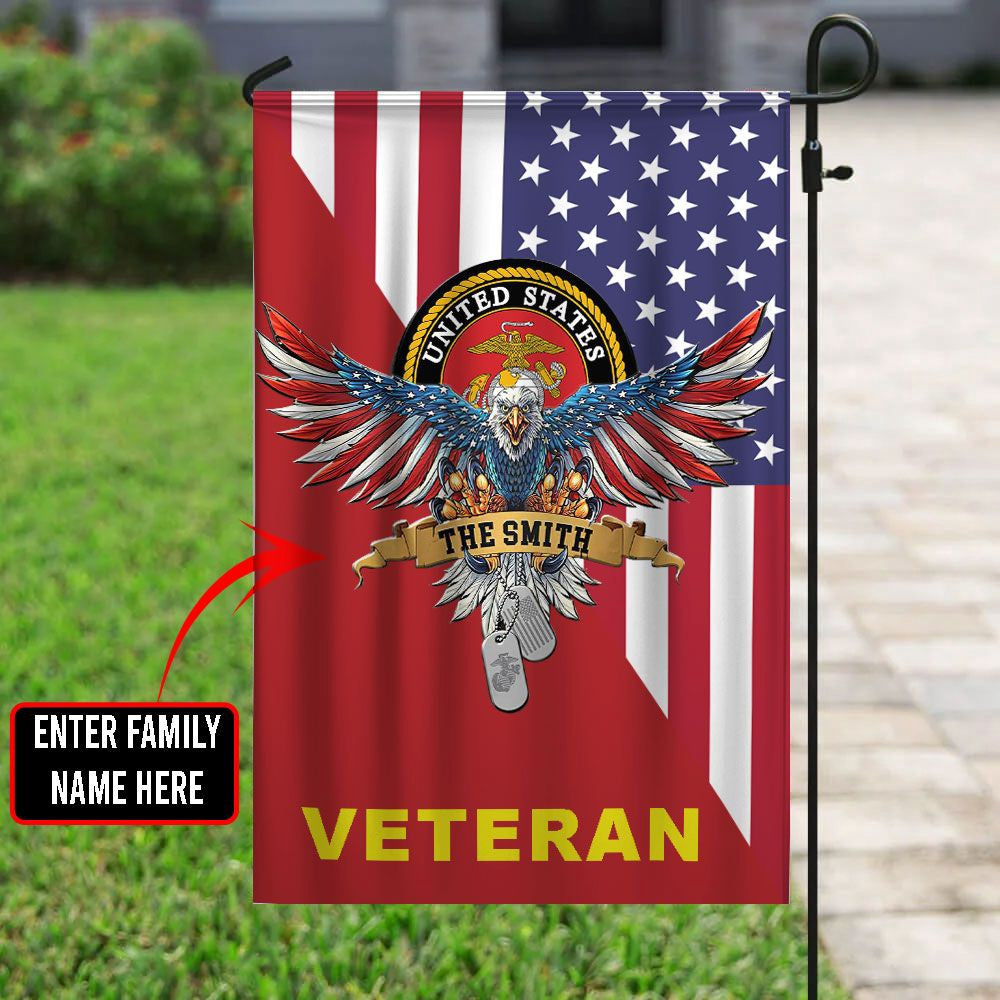 US Marine Corps Flag, US Marine 2 Flag, US Marine Garden Flag, Veteran Garden Flags
