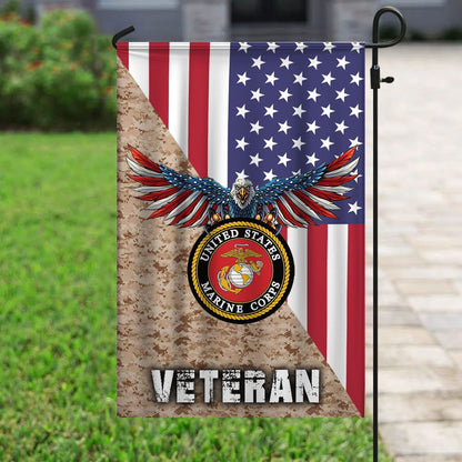 US Marine Corps Flag, US Marine 4 Flag, US Marine Garden Flag, Veteran Garden Flags