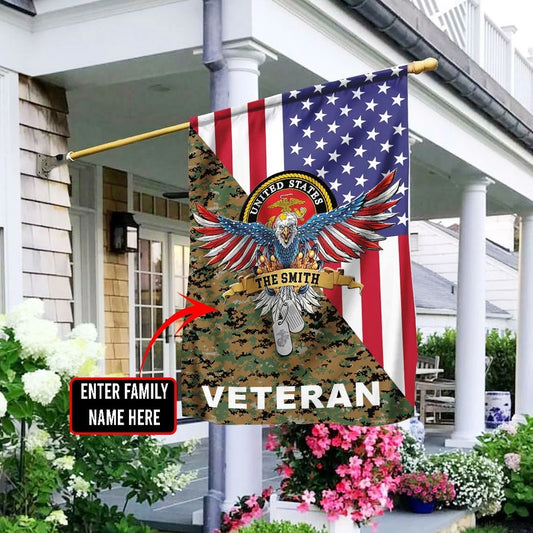 US Marine Corps Flag, US Marine 5 Flag, US Marine Garden Flag, Veteran Garden Flags