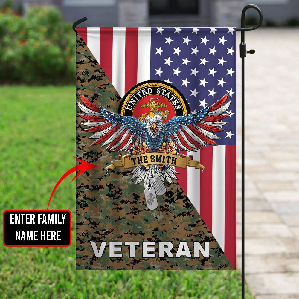 US Marine Corps Flag, US Marine 5 Flag, US Marine Garden Flag, Veteran Garden Flags