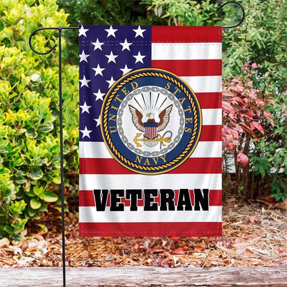US Navy Veteran Flag, American Forces Navy Flag, US Navy Garden Flag, US Veteran Flag, Veteran Day Gift