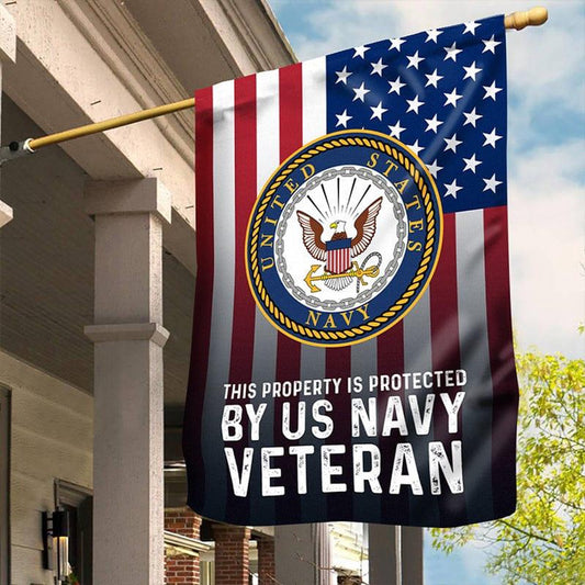 US Navy Veteran Flag, I'M A Veteran Navy Flag, US Navy Garden Flag, US Veteran Flag, Veteran Day Gift