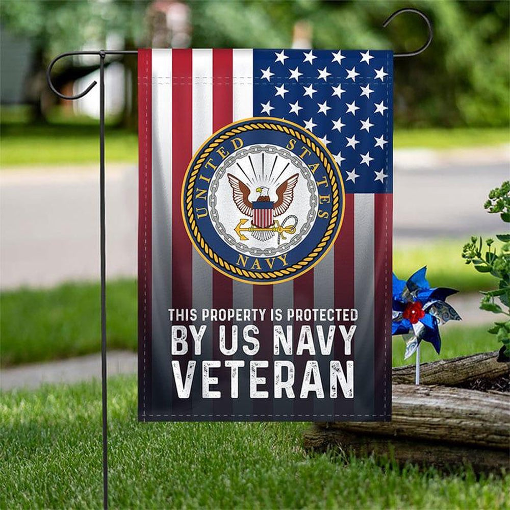 US Navy Veteran Flag, I'M A Veteran Navy Flag, US Navy Garden Flag, US Veteran Flag, Veteran Day Gift