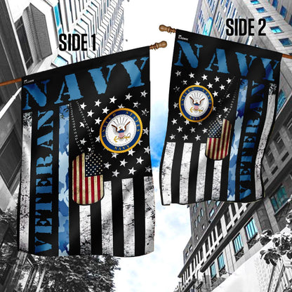 US Navy Veteran Flag, Navy Veteran Flag, US Navy Garden Flag, US Veteran Flag, Veteran Day Gift