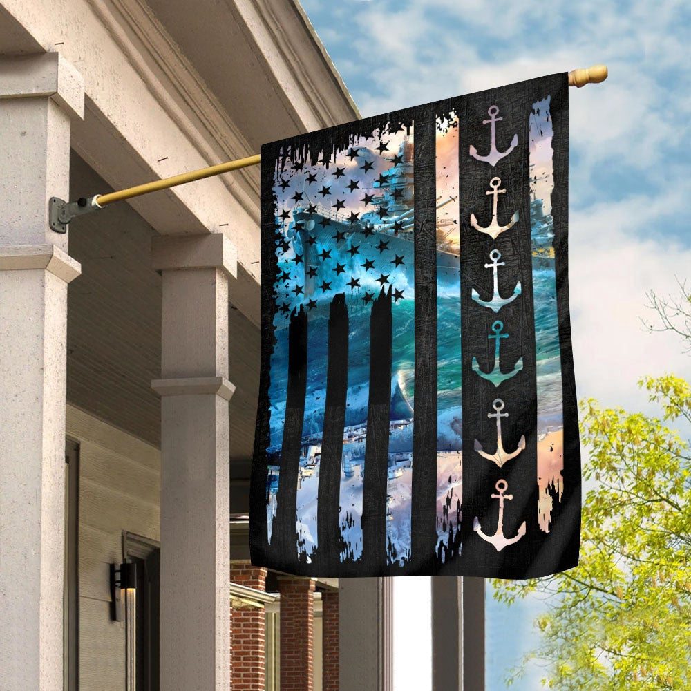 US Navy Veteran Flag, Proud To Be A Veteran Heavy Garden Flag, US Navy Garden Flag, US Veteran Flag, Veteran Day Gift