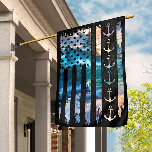 US Navy Veteran Flag, Proud To Be A Veteran Heavy Garden Flag, US Navy Garden Flag, US Veteran Flag, Veteran Day Gift