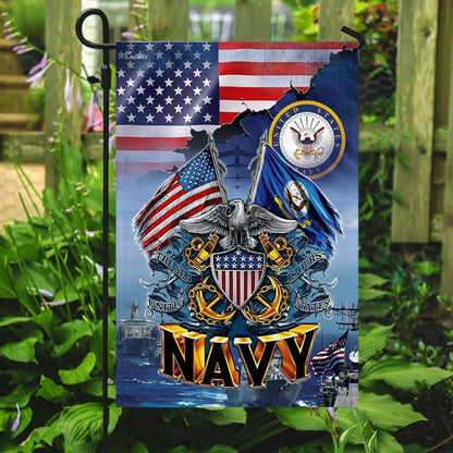 US Navy Veteran Flag, United States Navy America Flag, US Navy Garden Flag, US Veteran Flag, Veteran Day Gift