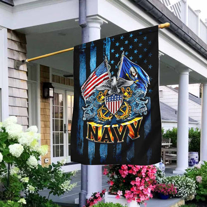 US Navy Veteran Flag, United States Navy American Flag, US Navy Garden Flag, US Veteran Flag, Veteran Day Gift