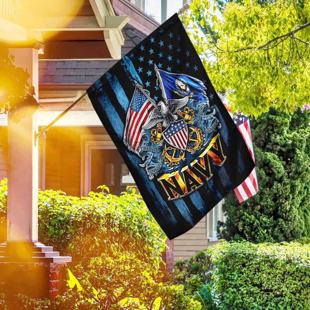 US Navy Veteran Flag, United States Navy American Flag, US Navy Garden Flag, US Veteran Flag, Veteran Day Gift