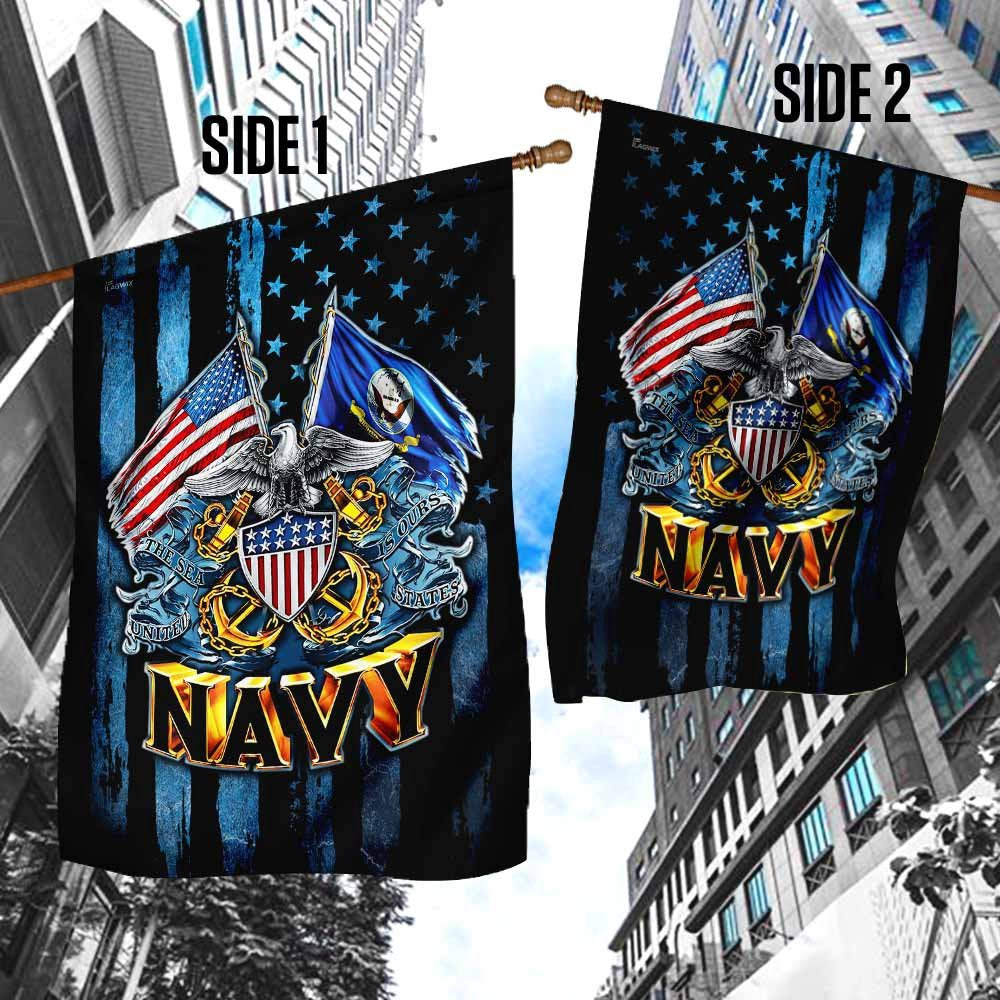 US Navy Veteran Flag, United States Navy American Flag, US Navy Garden Flag, US Veteran Flag, Veteran Day Gift